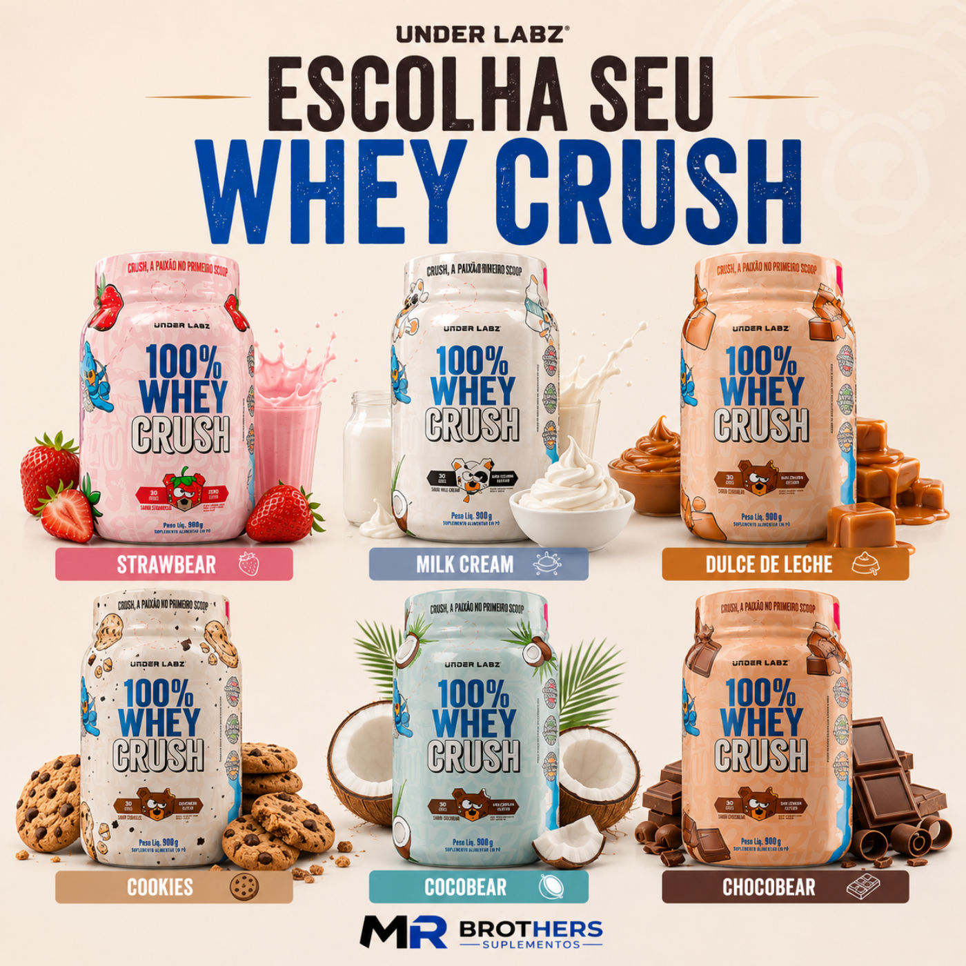 100% WHEY CRUSH - Under Labz 900g
