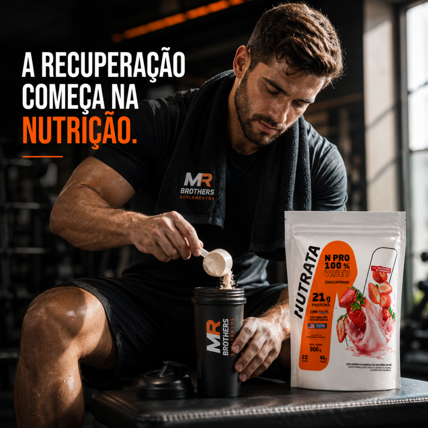 NPRO 100% Whey Concentrado 900g - NUTRATA