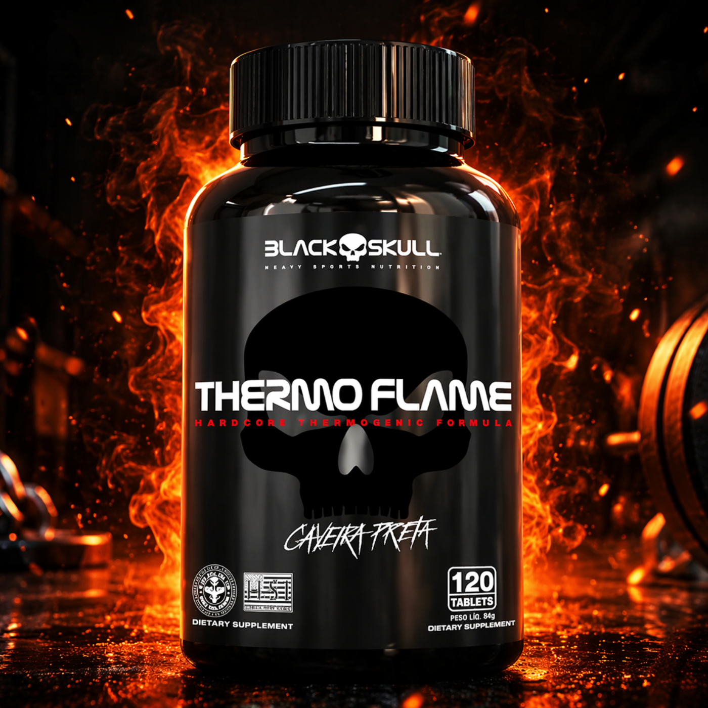 THERMO FLAME 120 Tabletes - Black Skull