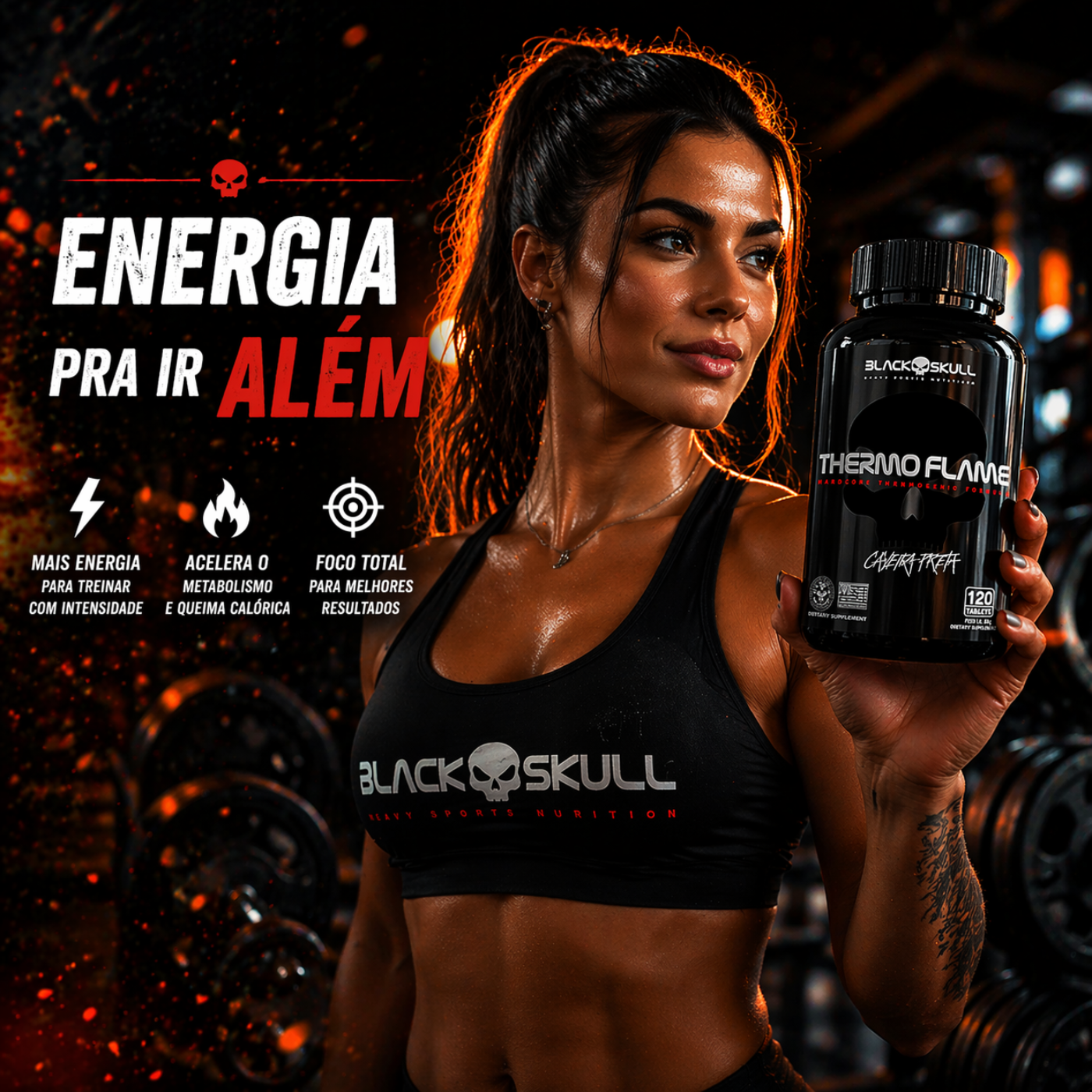 THERMO FLAME 120 Tabletes - Black Skull