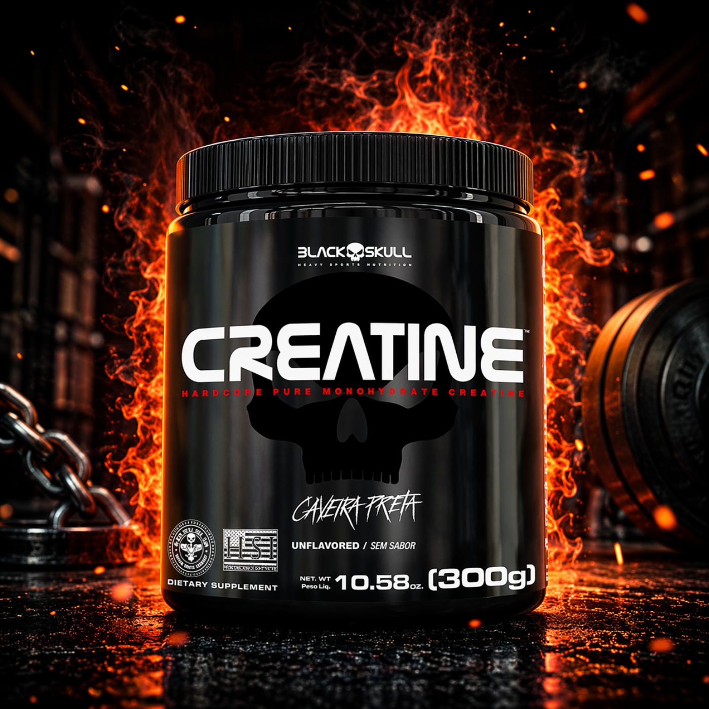 Creatine Pura HARDCORE - Black Skull